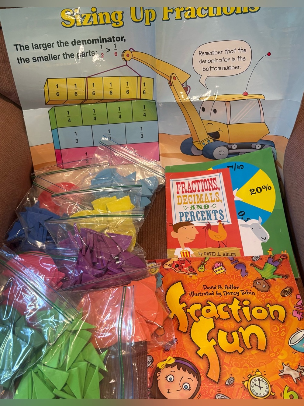 Fraction Fun Kids Learning Set - Multicolor